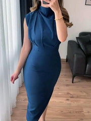 Women's Elegant Solid Color Bodycon Dress