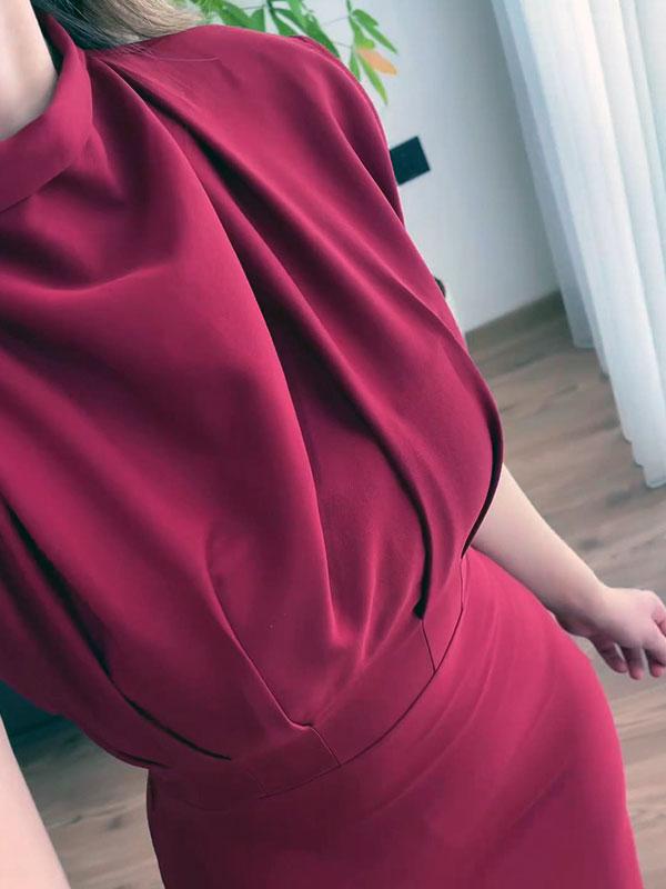 Women's Elegant Solid Color Bodycon Dress