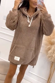 Women's Plush Hooded Sweatshirt