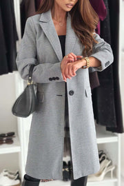 Women's fashionable double breasted coat