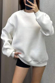 Women's Casual Round-neck Pullover Sweatshirt