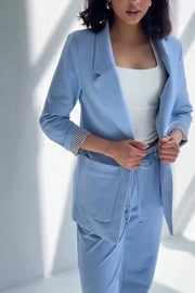 Women's Lapel Long Sleeve Casual Suit