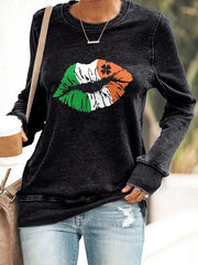 Women's St Patrick'S Day Print Casual Sweatshirt