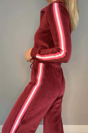 Women's Casual Sports Velvet Jumpsuit