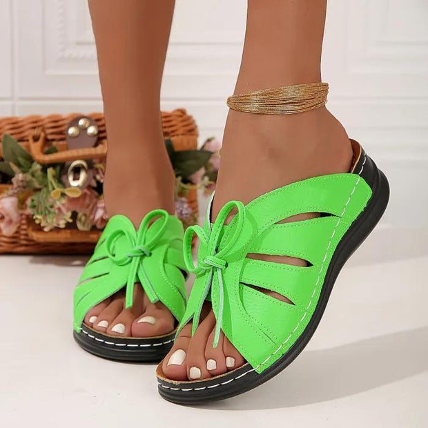 Women's Solid Color Platform Sandals Shoes