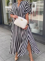 Classic Striped Shirt Dress