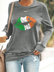 Women's St Patrick'S Day Print Casual Sweatshirt