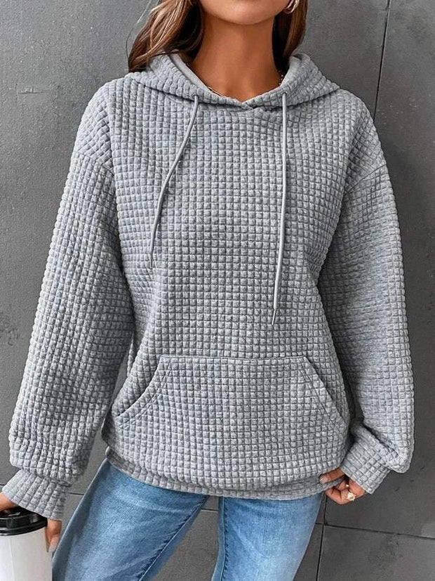 Plain Casual Hoodie Sweatshirt