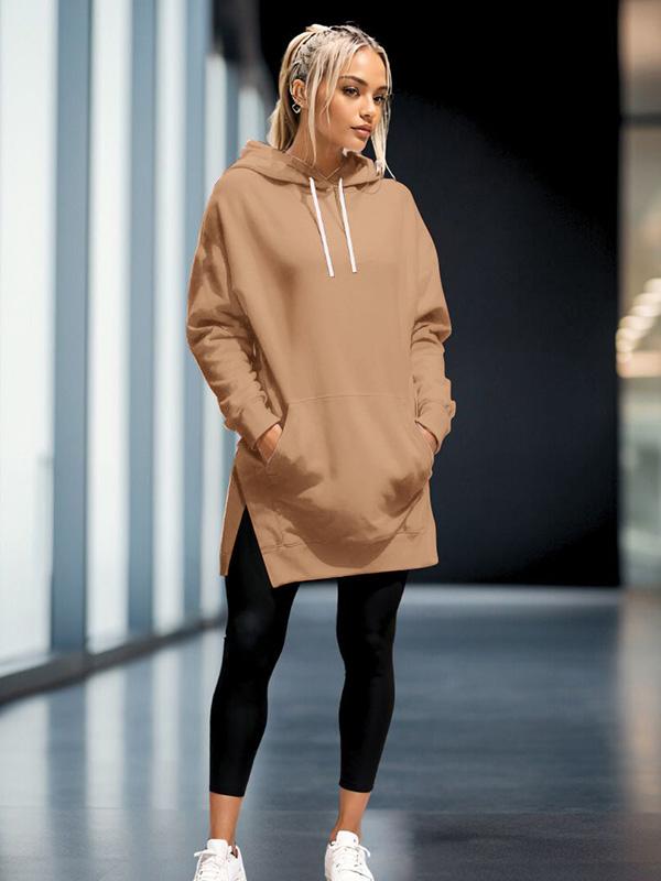 casual oversized hooded dress