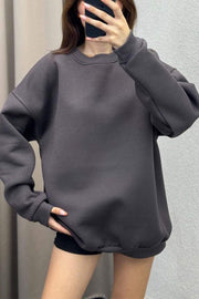 Women's Casual Round-neck Pullover Sweatshirt