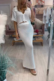 Women's Multi-style Hollow Lace Suit