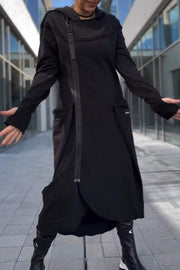 Women's Hooded Long-sleeved Casual Fashion Sweater Dress