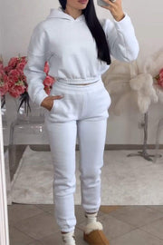 Women's Long Sleeve Hoodies Two Piece Set