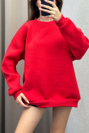 Women's Casual Round-neck Pullover Sweatshirt