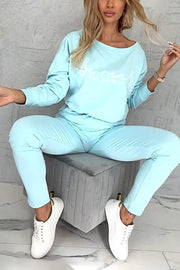 Women's Monogram Top and Pants Two-piece Set