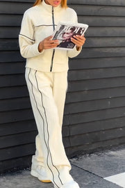 Casual sporty long-sleeved suit