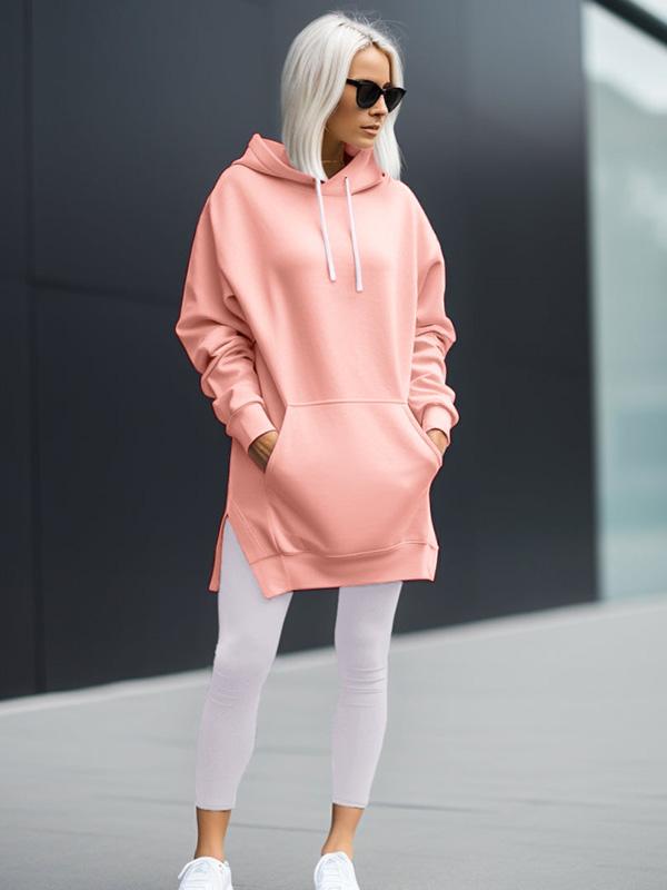 casual oversized hooded dress