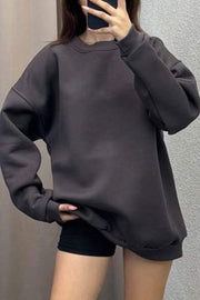 Women's Casual Round-neck Pullover Sweatshirt