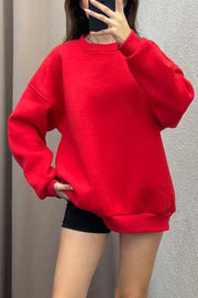 Women's Casual Round-neck Pullover Sweatshirt