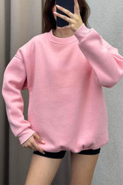 Women's Casual Round-neck Pullover Sweatshirt