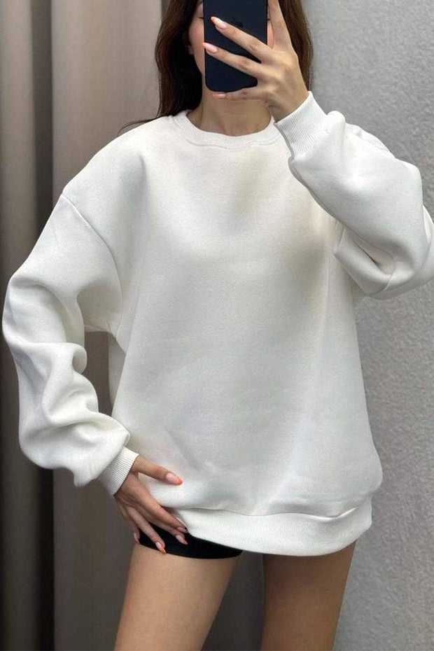 Women's Casual Round-neck Pullover Sweatshirt