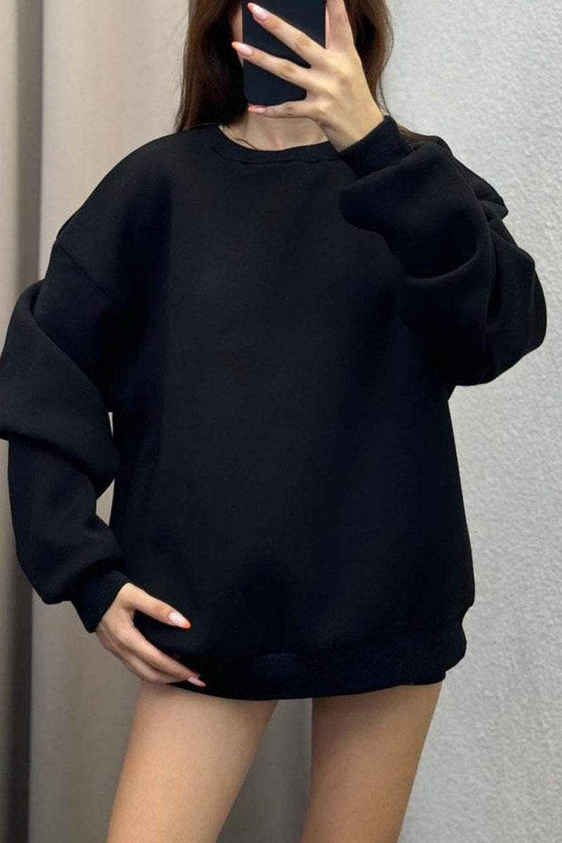 Women's Casual Round-neck Pullover Sweatshirt