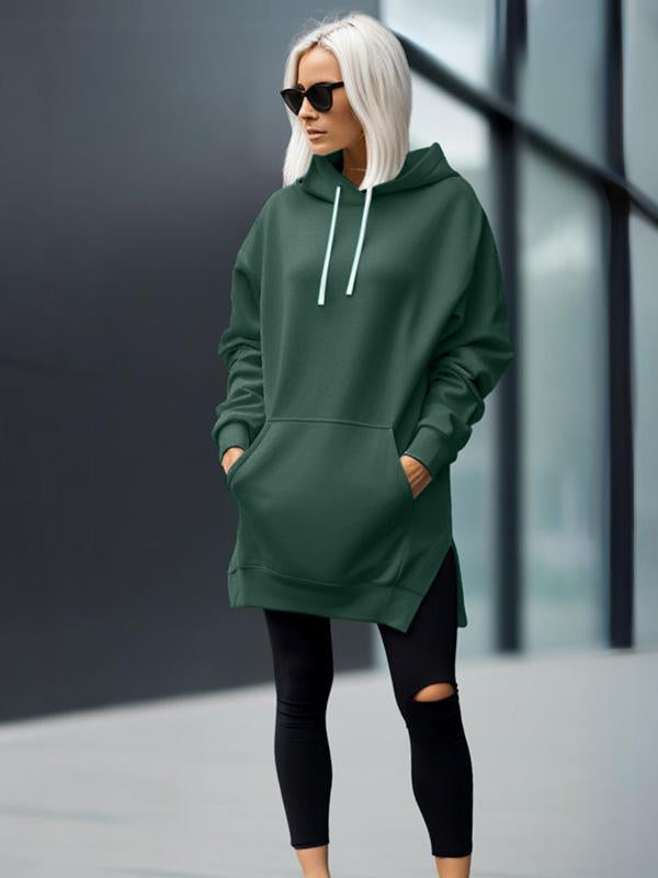 casual oversized hooded dress