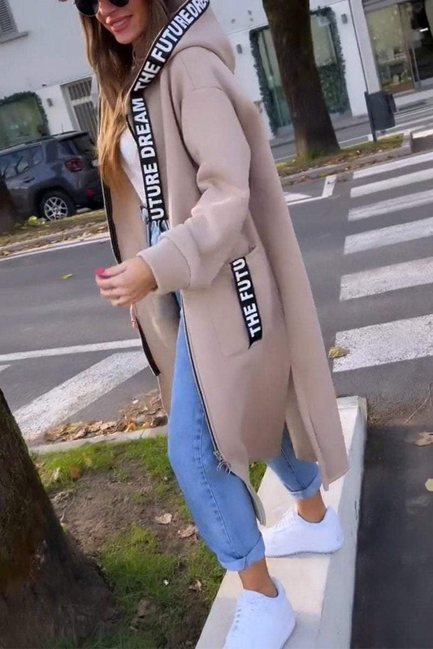 Women's Casual Hooded Long Coat