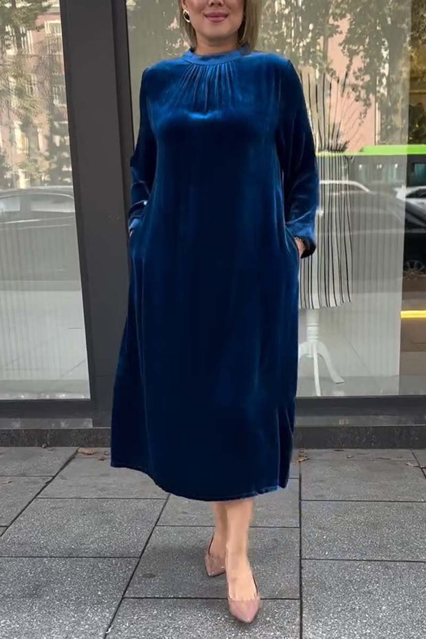 Women's simple solid color dress