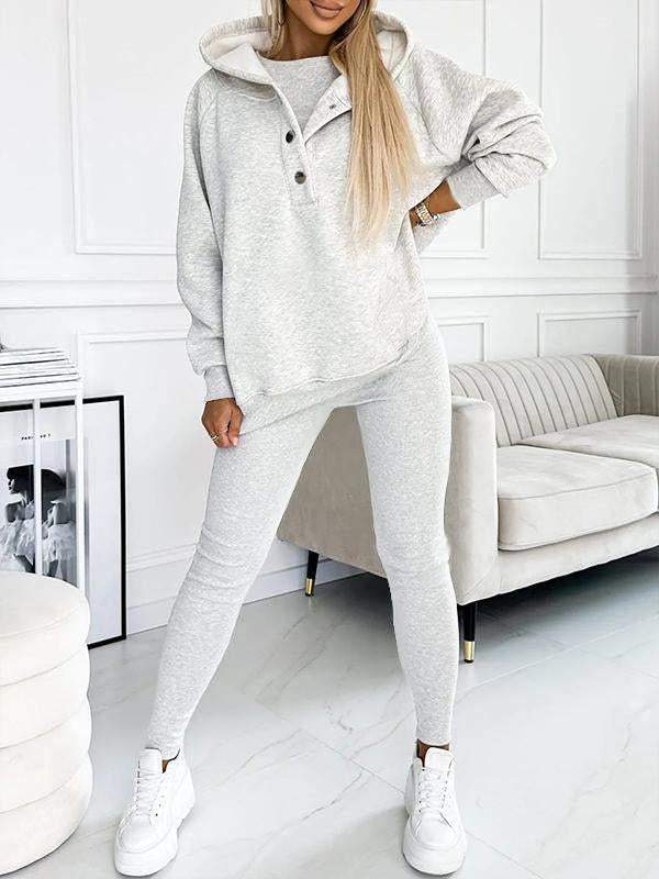 (S-5XL) Plus Size Hooded Casual and Comfortable Sweatshirt Two-piece Suit