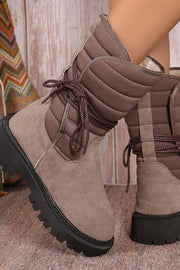 Women's fleece warm strap outer cotton boots