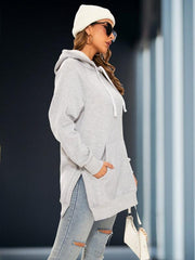 casual oversized hooded dress