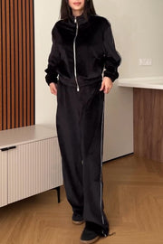 Women's Casual Sports Two-piece Pants Suit