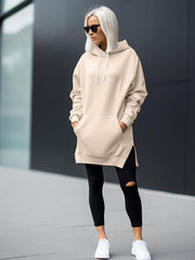 casual oversized hooded dress