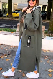 Women's Casual Hooded Long Coat