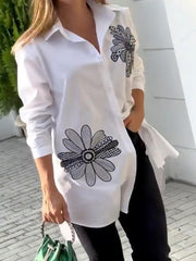 Women's Casual Relaxed Comfortable Print Shirt