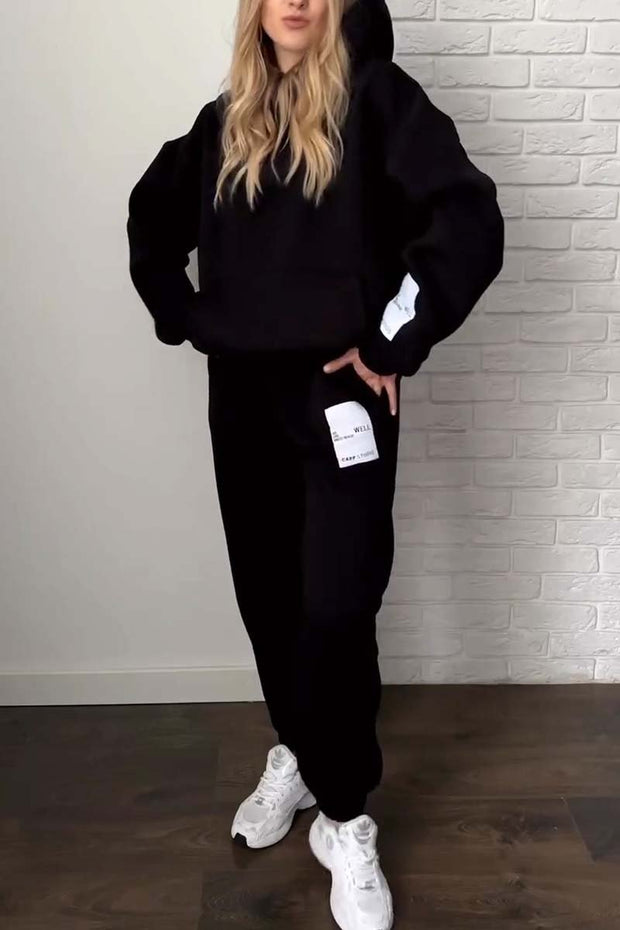 Women's Casual Hooded Sports Suit