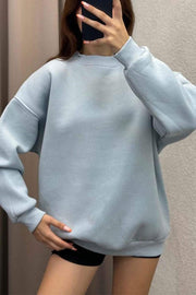 Women's Casual Round-neck Pullover Sweatshirt