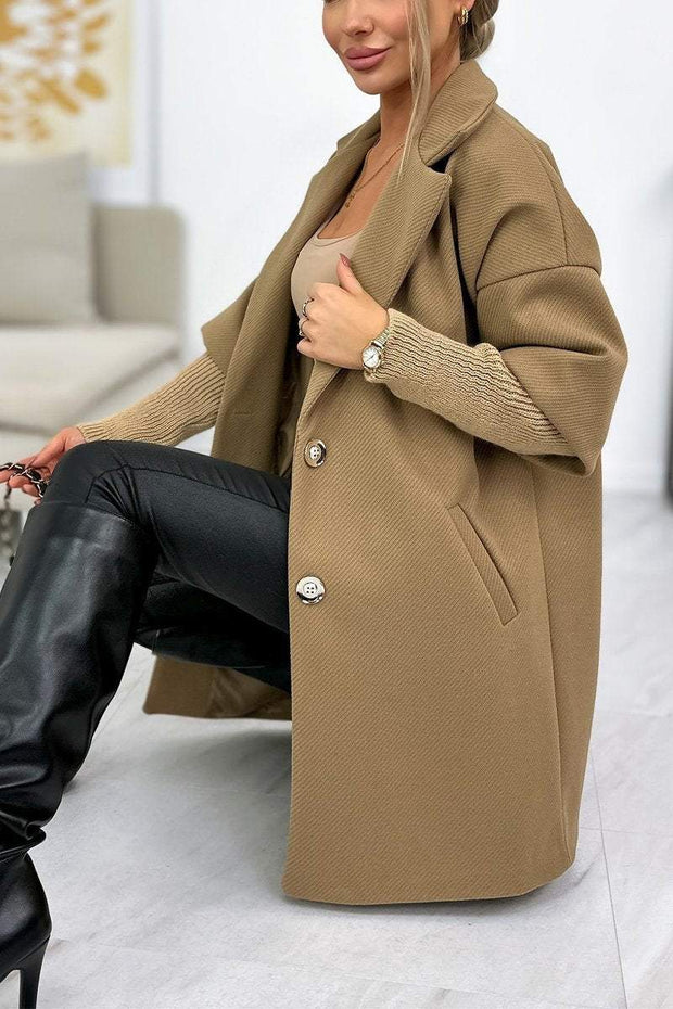 Women's Casual Lapel Mid-length Coat