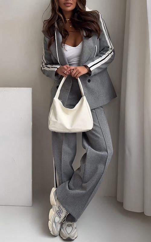 Women's Autumn Casual Hooded Two-piece Suit