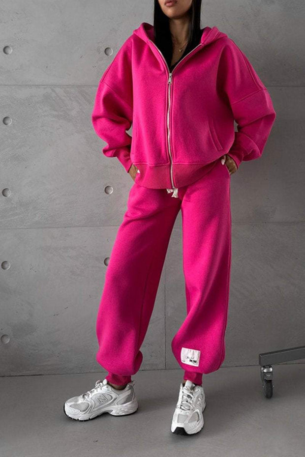 Women's Long Sleeve Hoodies Two-Piece Set